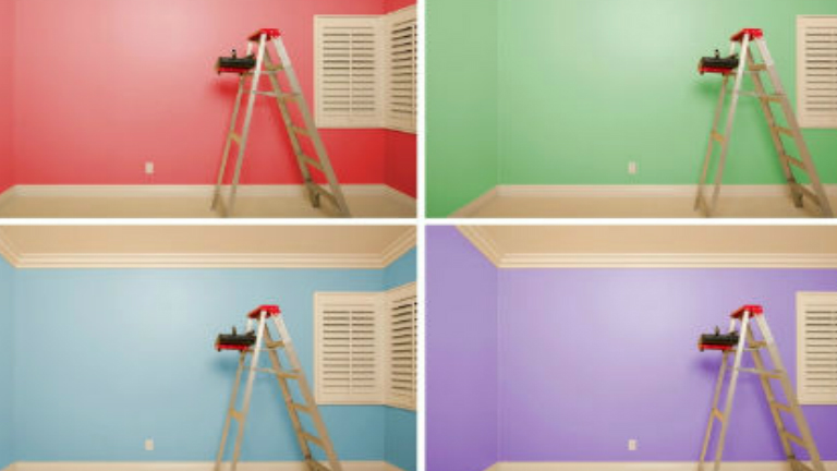 Kis szoba nagyítása festéssel