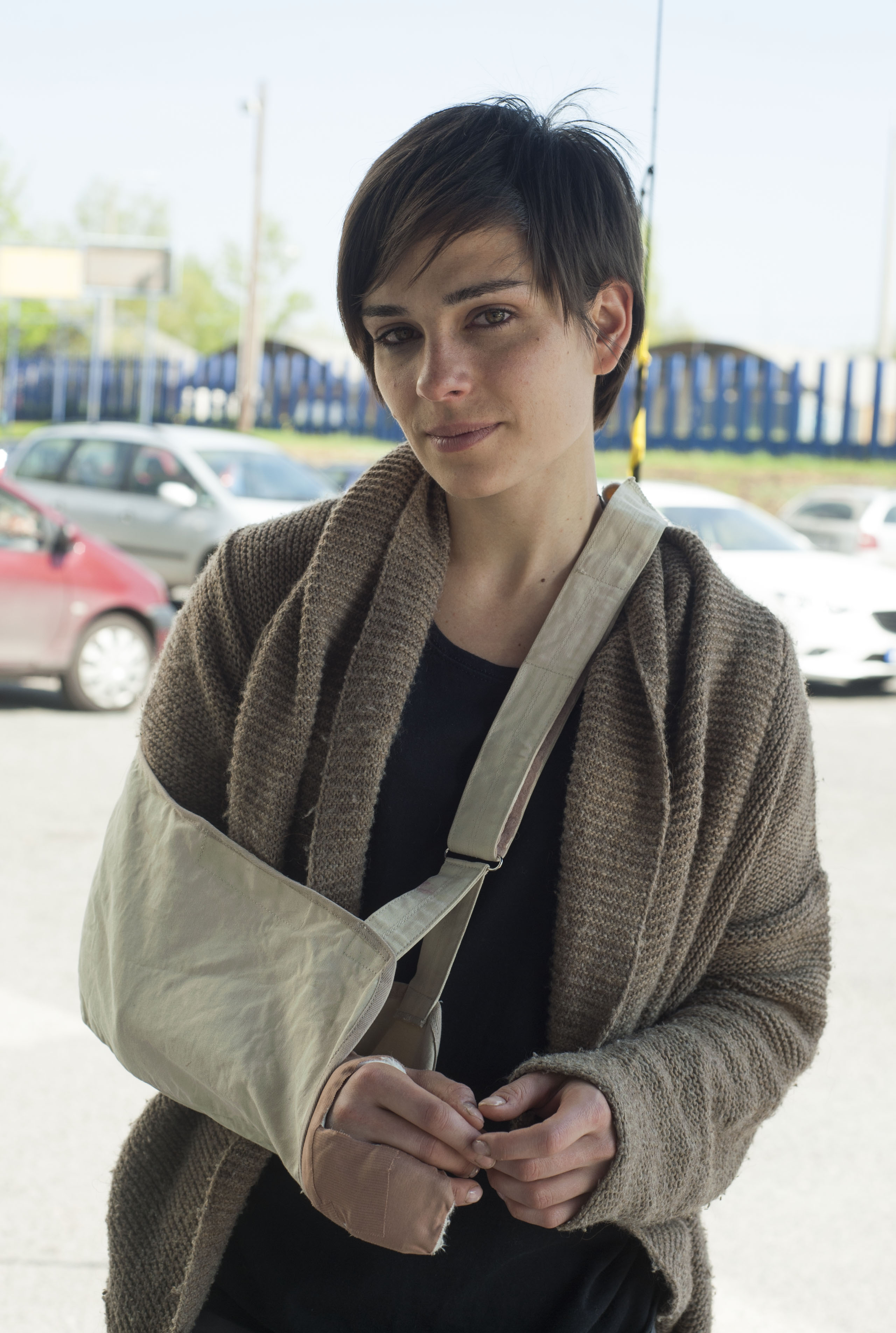 Forgatás közben törte el a kezét Legerszki Krisztina - fotó