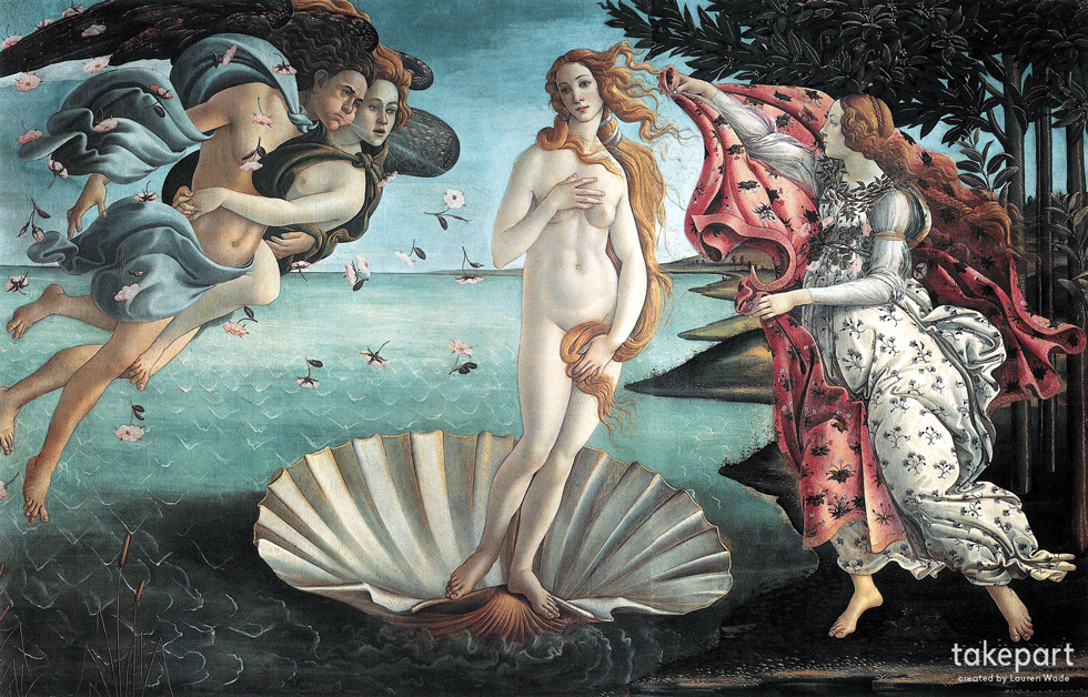 Így néz ki Botticelli Vénusza fotoshoppolva