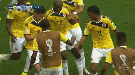 Fergeteges táncot nyomtak a kolumbiai focisták a gólörömben - videó