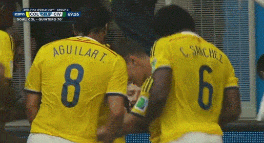 Fergeteges táncot nyomtak a kolumbiai focisták a gólörömben - videó