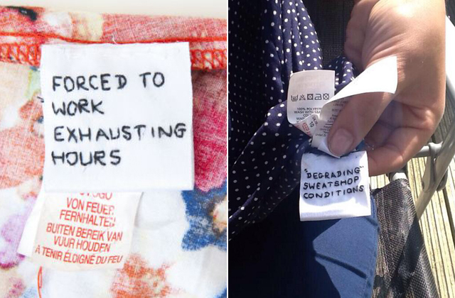 Botrány: ruhákba varrt üzenetben kérnek segítséget egy brit divatmárka kényszermunkásai