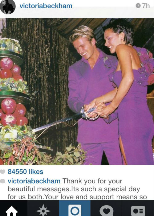 15 éve házasok Beckhamék - eddig nem látott esküvői fotó