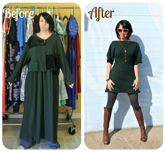 Turkálós ruhákból készít trendi holmikat egy nő - galéria