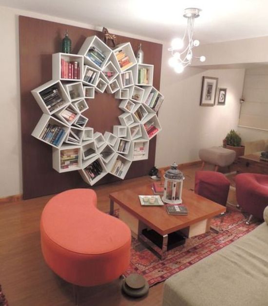 30 menő könyvespolc, amitől át akarod rendezni a lakásodar