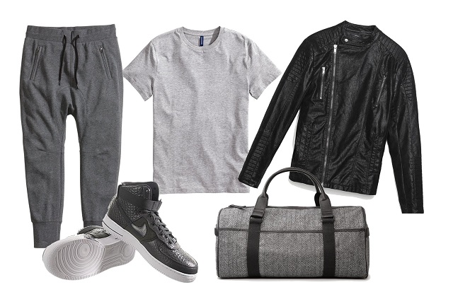 Kabát: Zara, póló, nadrág: H&M, táska: Mango, cipő: Nike