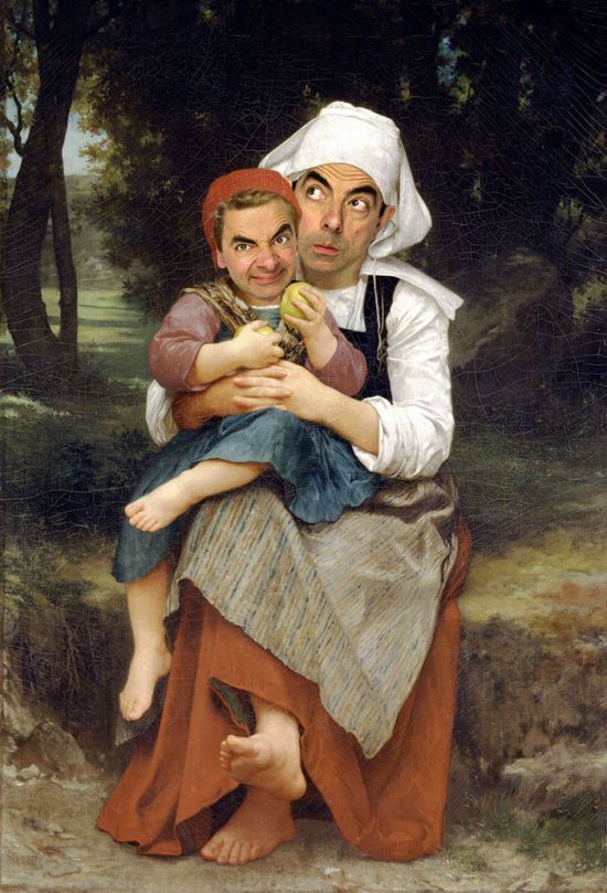 Mr. Bean kifigurázta a legendás festményeket