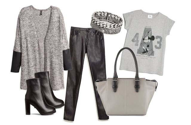 Kardigán, cipő: H&M, póló, karkötő: Mango, nadrág: Zara, táska: Marks&Spencer