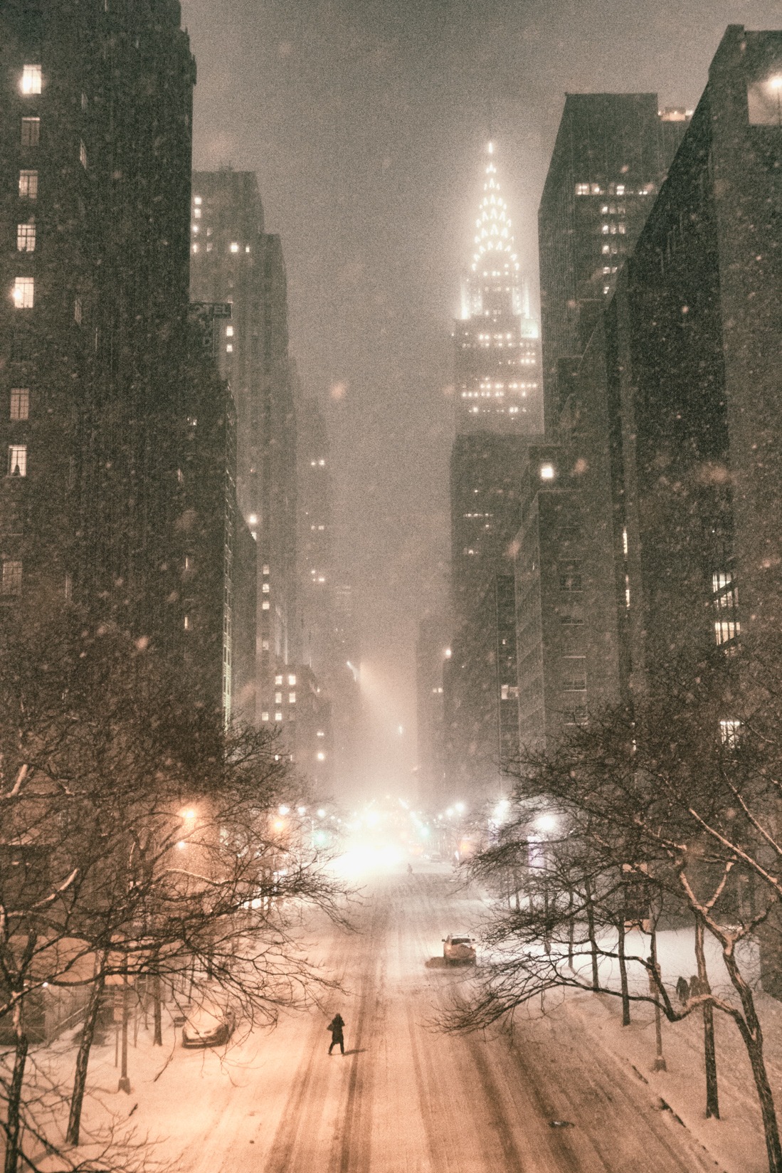 Csodás fotók a havas New Yorkról