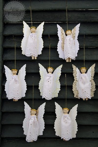 DIY karácsonyi angyalok