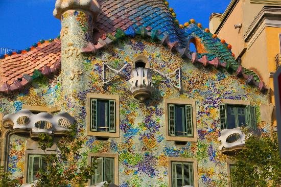 Casa Batllo, Barcelona, Spanyolország