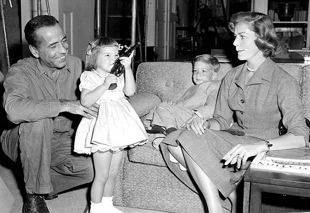 Bogart és Lauren gyermekeikkel