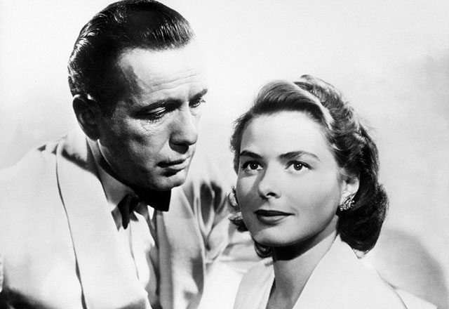 A Casablanca című filmben Ingrid Bergmannal