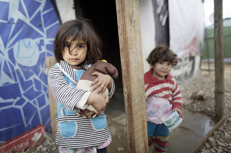 Szíriai menekülttábor (Fotó: Getty Images/Thomas Koehler)