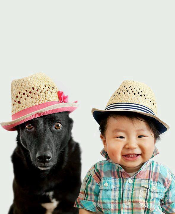 Cuki képeket készített a fotós kisfiáról és kutyájáról