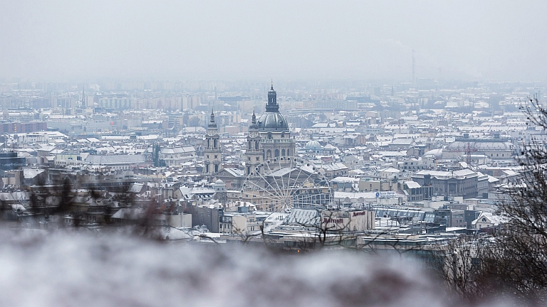 Havazás Budapesten Fotó: MTI