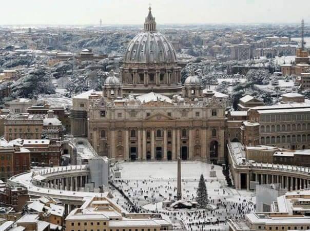 Csodás képek a téli Rómáról