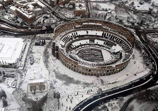 Csodás képek a téli Rómáról