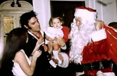 1969 Karácsonyán a Presley család. A Mikulás maga Vernon Presley, Elvis apja.