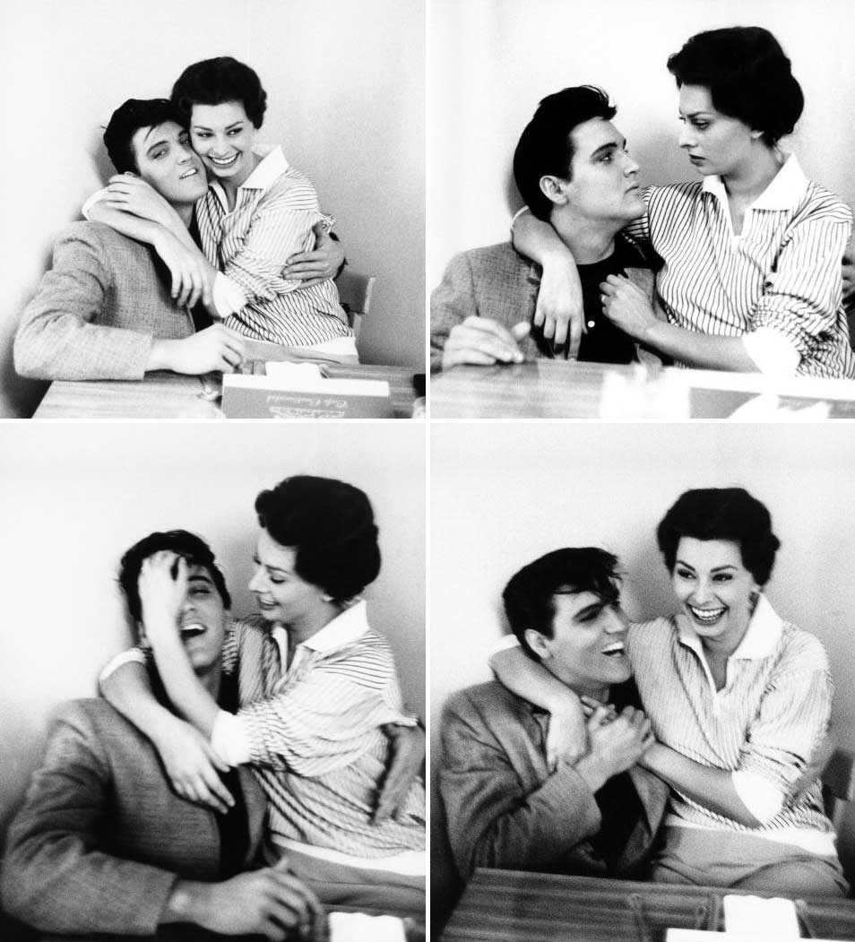 Sophia Lorent 1958-ban ismerte meg a Paramount Stúdióban. A gyönyörű színésznő rajongott a fiatal Elvisért, de ennél több soha nem történt köztük.