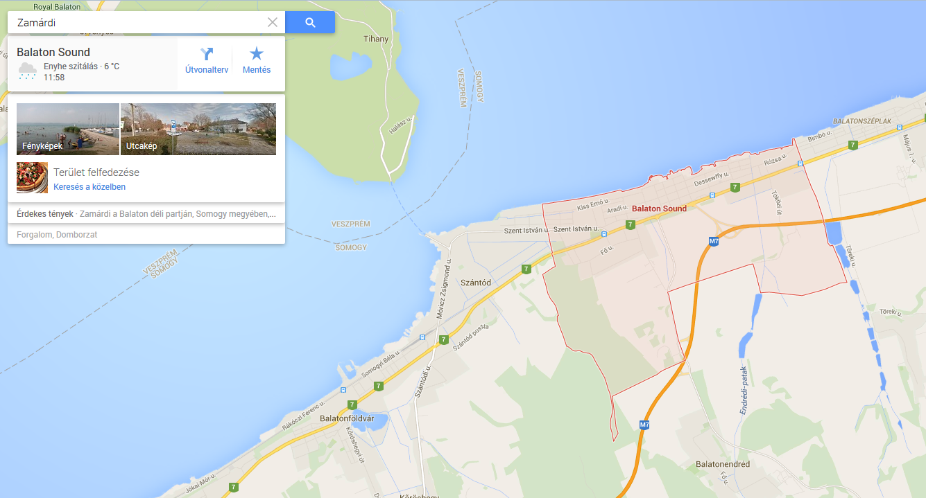Megszűnt Zamárdi? Hová tűnt a Google-térképről a balatoni település?