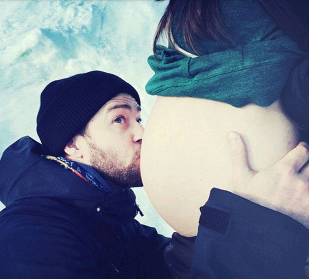 Cuki fotóval készül az apaságra Justin Timberlake 