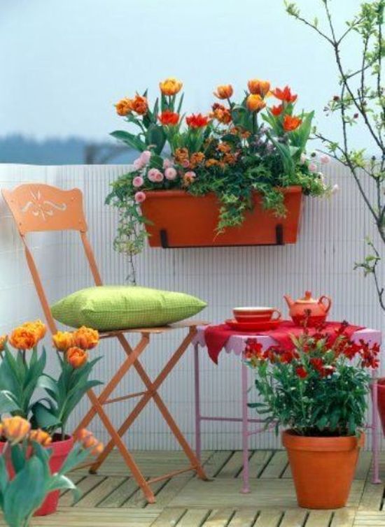 Inspiráció: 24 gyönyörű, tavaszi balkon