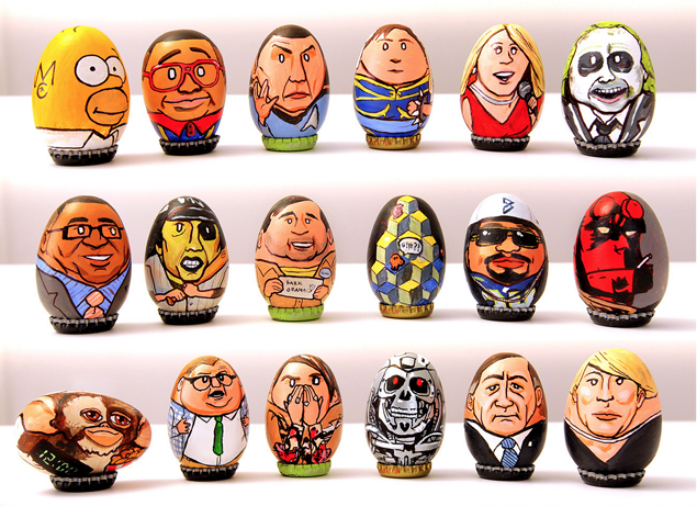 Lenyűgöző filmes tojásokat fest egy művész - fotókkal