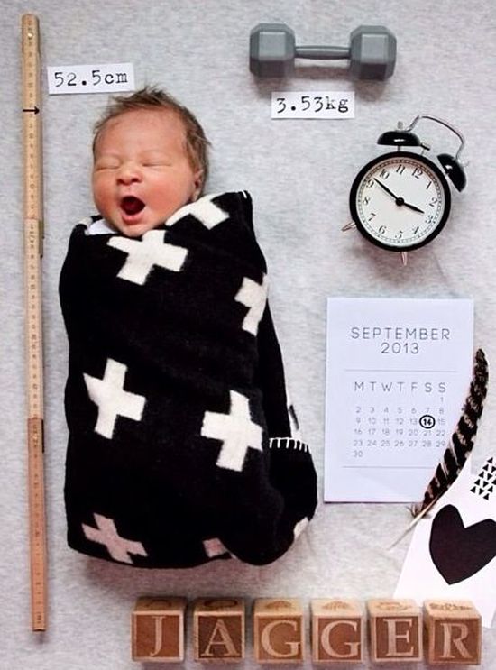 9 aranyos ötlet, amivel szétkürtölheted, hogy megszületett a babád