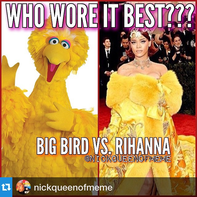 MET-gála: a legjobb mémek Rihanna ruhájáról