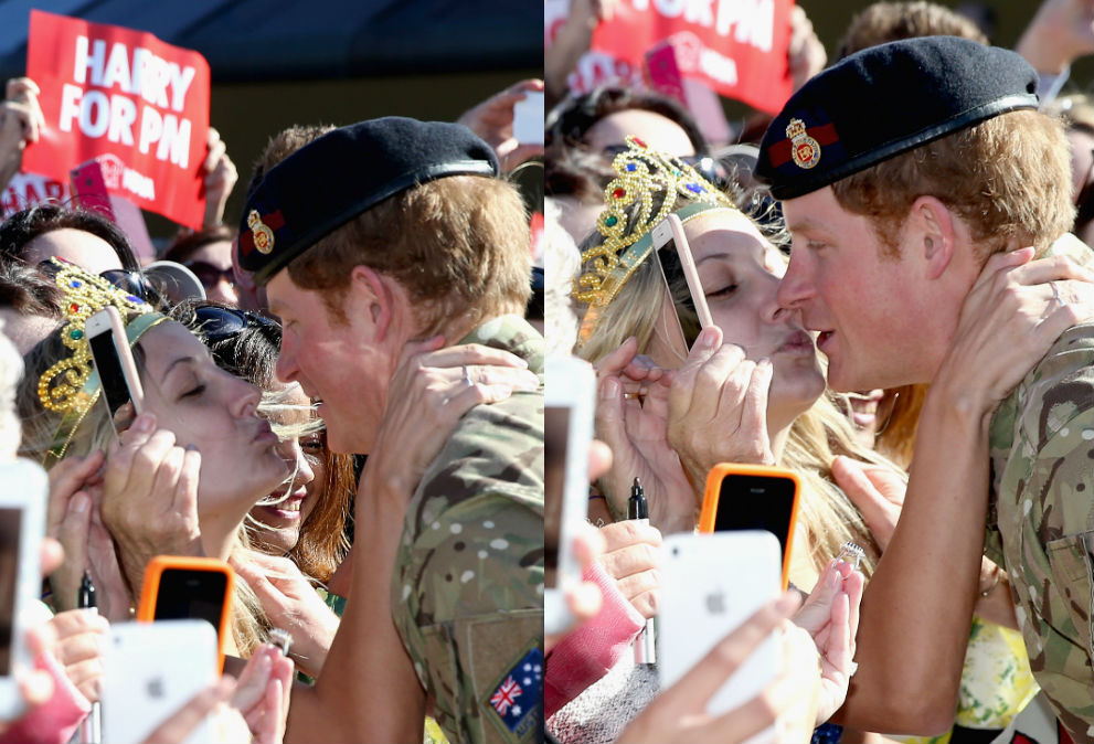Harry herceg rajongójával csókolózott – fotók
