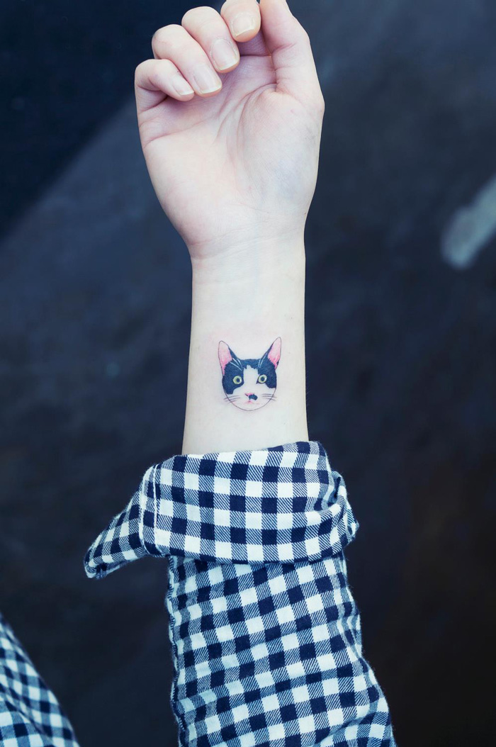 Menő macskás tetoválások az új sláger - fotók