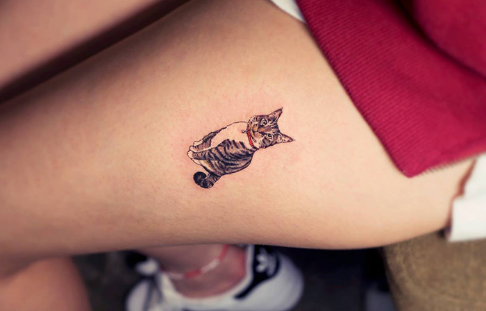 Menő macskás tetoválások az új sláger - fotók