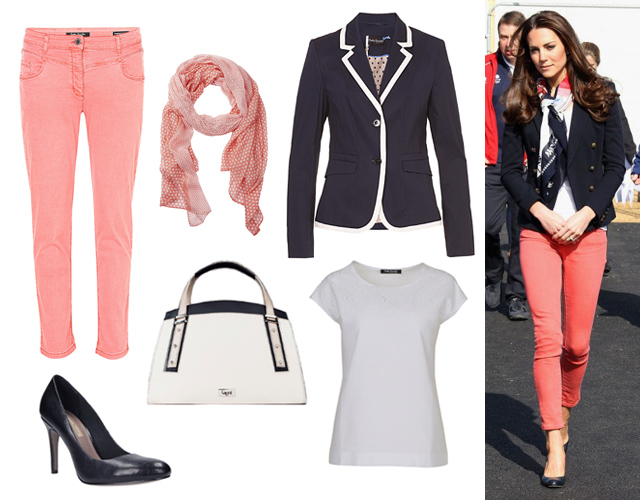 Top, blézer, nadrág, kendő: Marianna Boutique, táska: Laoni, cipő: CCC