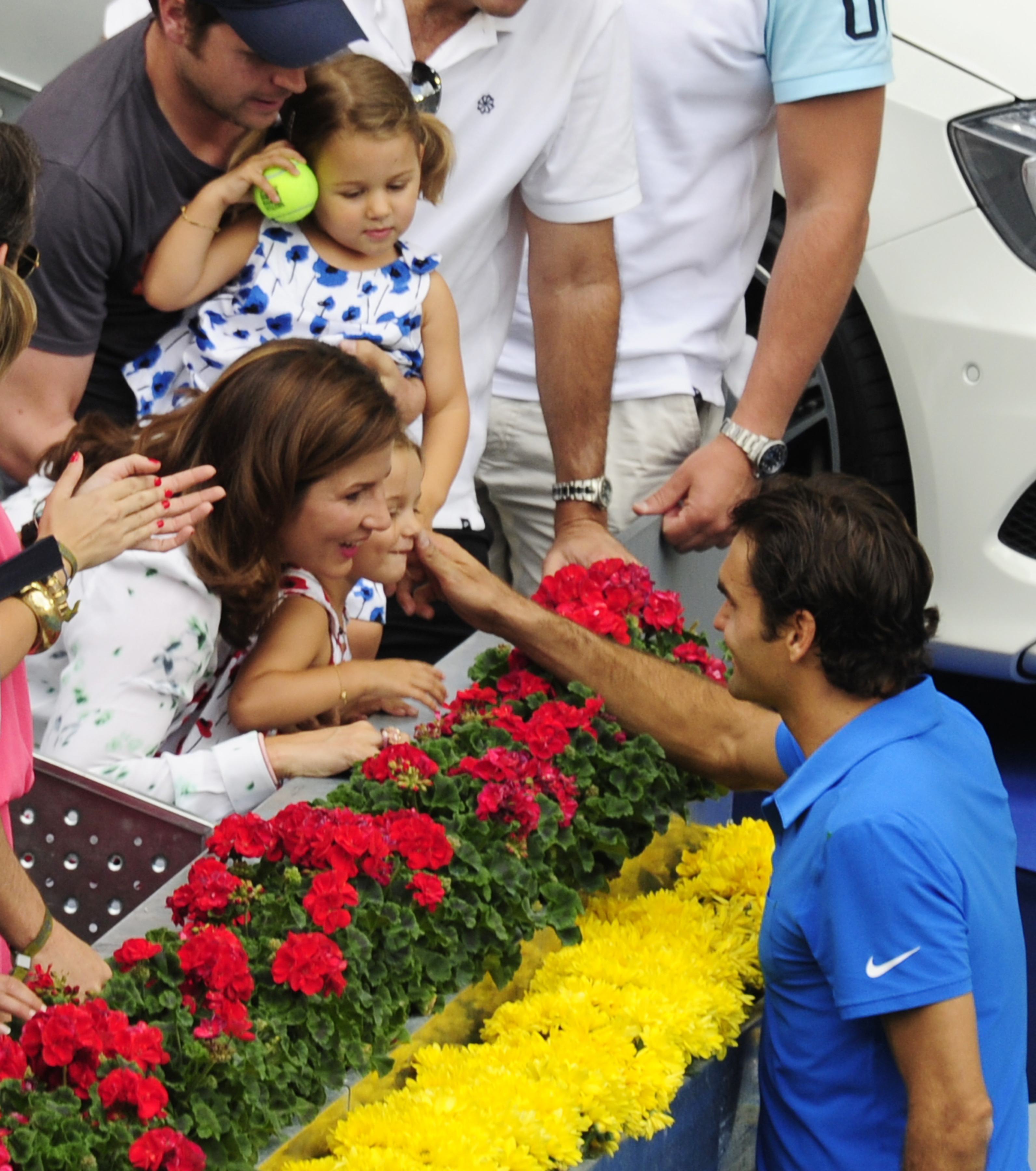 Roger Federer, Mirka Vavrinec és az ikerlányok Myla Rose és Charlene Riva