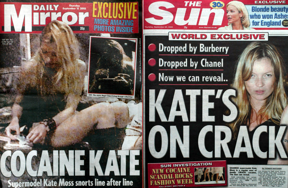 A 2005-ös kokainbotrány nem vetette vissza Kate Moss karrierjét, akkor elszaladt vele a ló