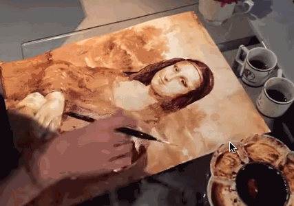 Így fesd meg a Mona Lisa-t kávéból