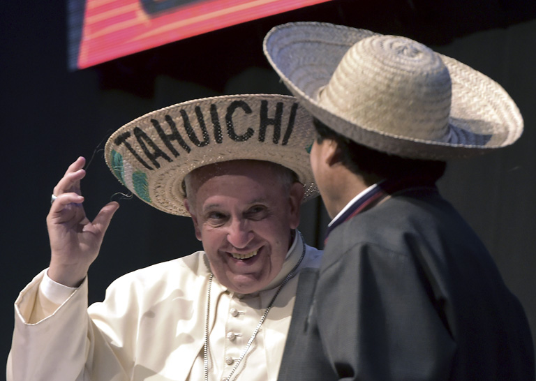 Ferenc pápa Bolíviában