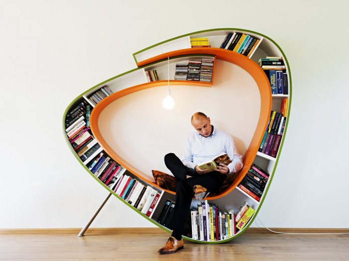 20 elképesztően kreatív könyvespolc az olvasás szerelmeseinek - képek
