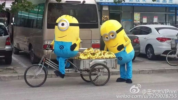 Minyonok árultak banánt Kínában