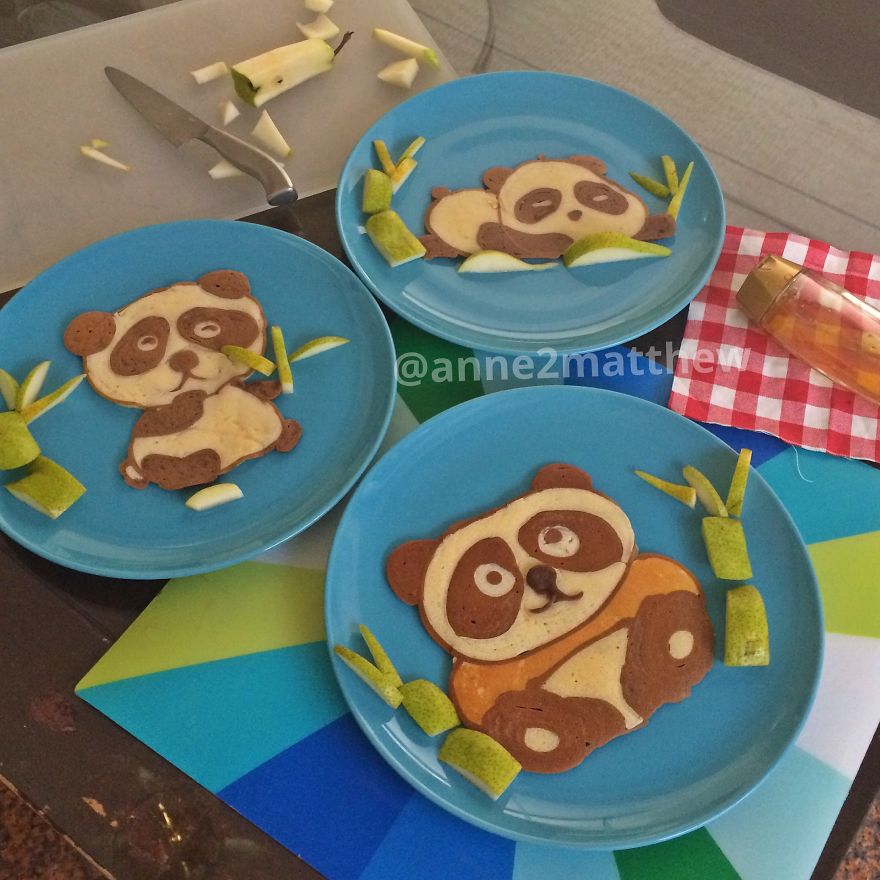 Csodás pandás ételeket készít négy gyerekének az anyuka