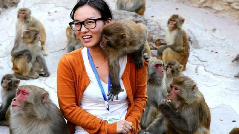Női turistákat taperolnak a huncut majmok