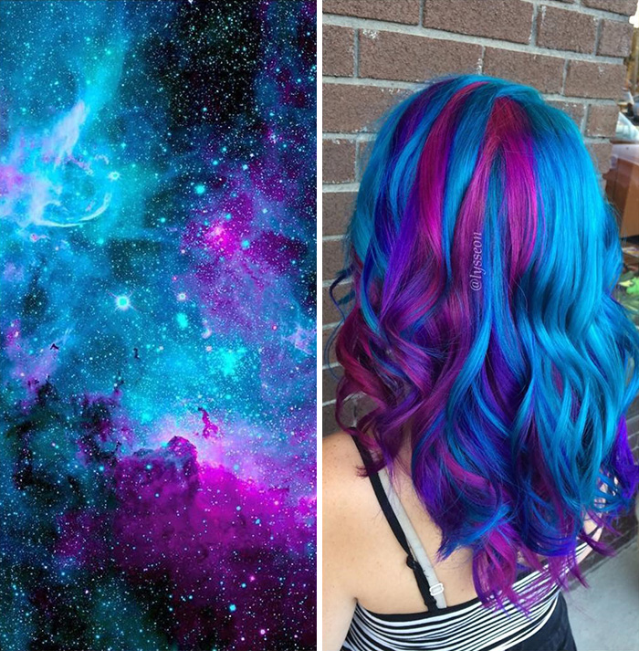 Elképesztő színkavalkád: Galaxishaj - ez az új frizuradivat