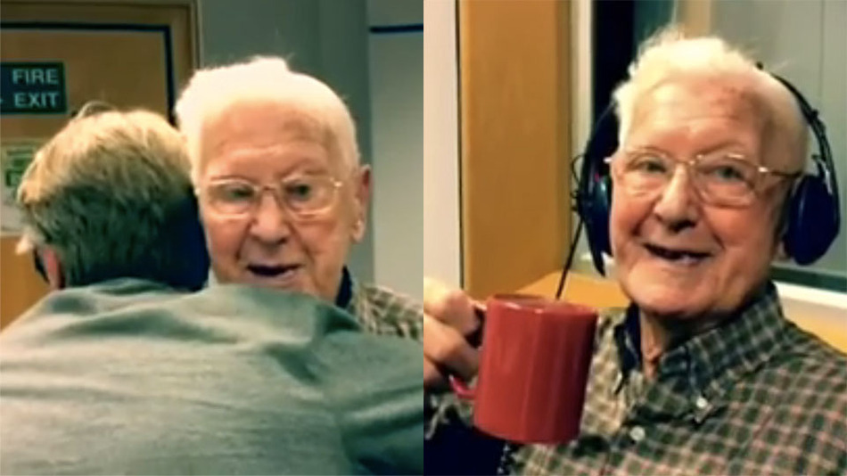 Meghívta a 95 éves bácsit egy rádió egy kávéra, miután betelefonált, hogy magányos