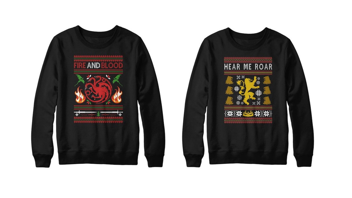 Itt vannak a Trónok harca karácsonyi pulcsik