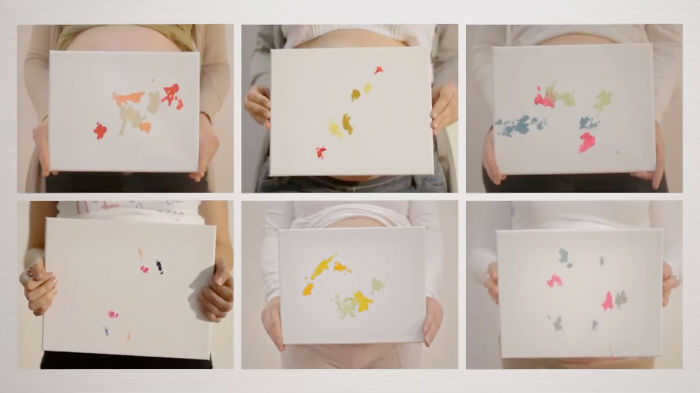 Így rajzol és fest a baba a pocakból