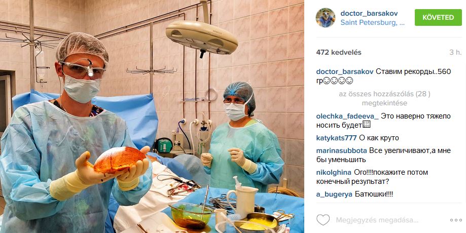 Az orosz plasztikai sebészek meghódították az Instagramot, de mi a gyomrunk felfordul ettől