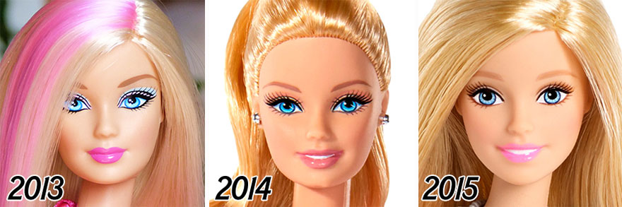 Így változott Barbie 56 év alatt