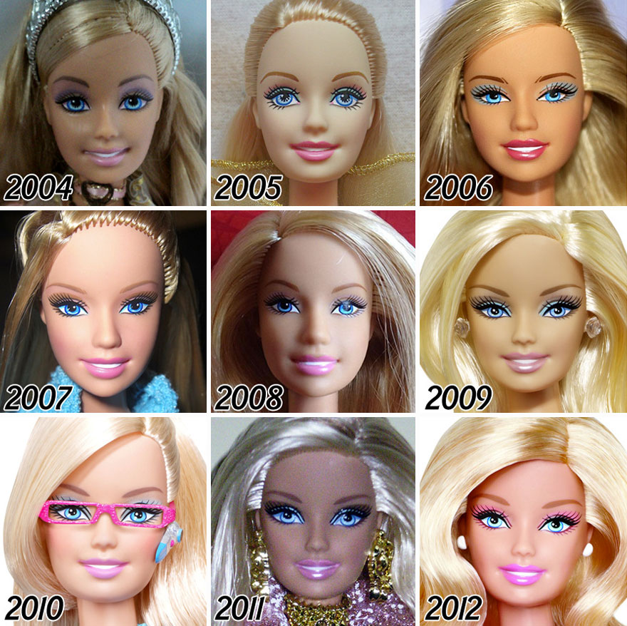 Így változott Barbie 56 év alatt
