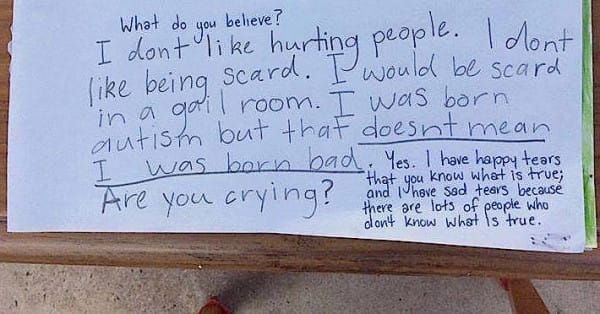 Megindító levélben beszélt autizmusáról a hétéves kislány